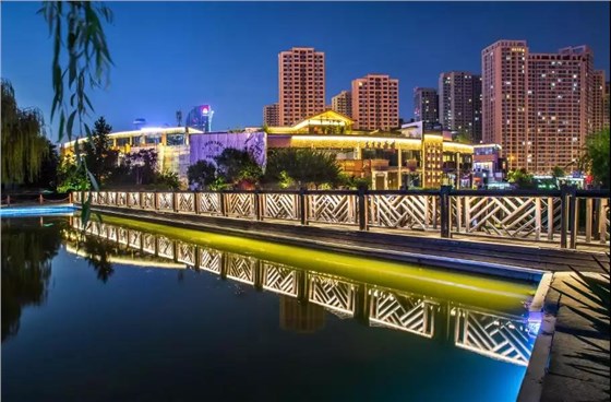 城市建筑燈光秀