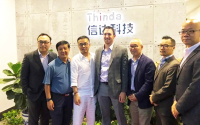 唐國慶老師攜美國路創(chuàng)電子公司中國區(qū)域代表到訪信達(dá)電通科技