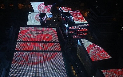 11月3日,央視總臺上海國際傳媒港舉行燈光首秀