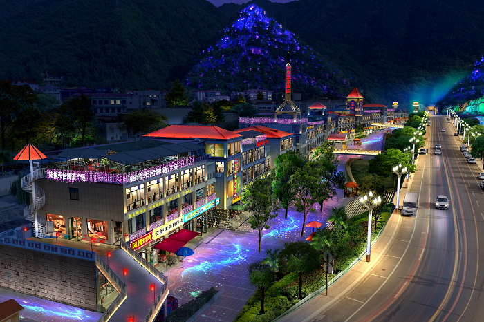 景區亮化工程效果圖 景區亮化工程效果圖