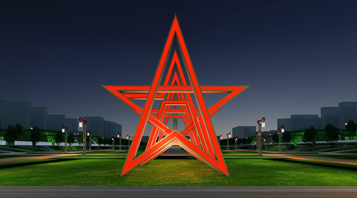 延安中軸線夜景規劃設計 延安中軸線夜景規劃設計