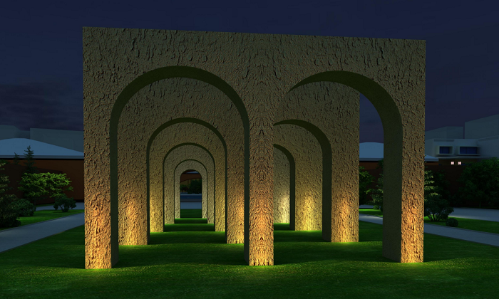 延安中軸線夜景規劃設計 延安中軸線夜景規劃設計