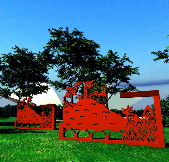 延安中軸線夜景規劃設計 延安中軸線夜景規劃設計