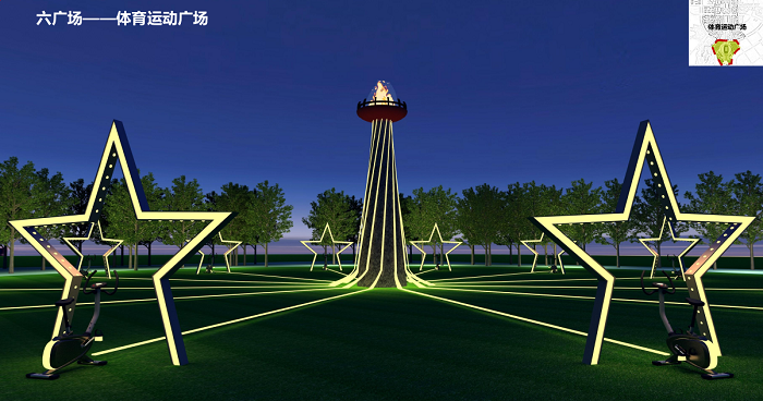 延安中軸線夜景規劃設計 延安中軸線夜景規劃設計