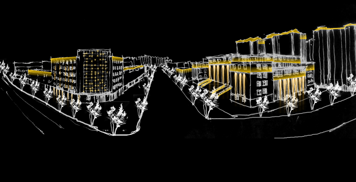 喀喇沁旗夜景 喀喇沁旗夜景