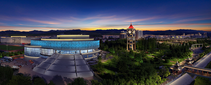 喀喇沁旗夜景 喀喇沁旗夜景