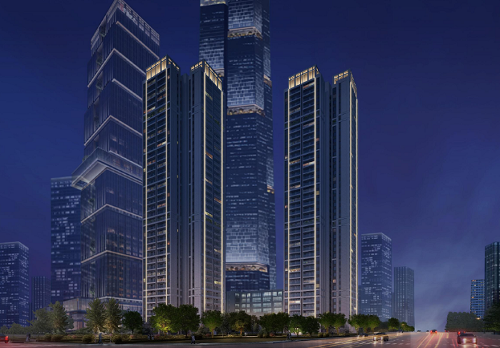 成都中海秦皇寺夜景照明設計 成都中海秦皇寺夜景照明設計