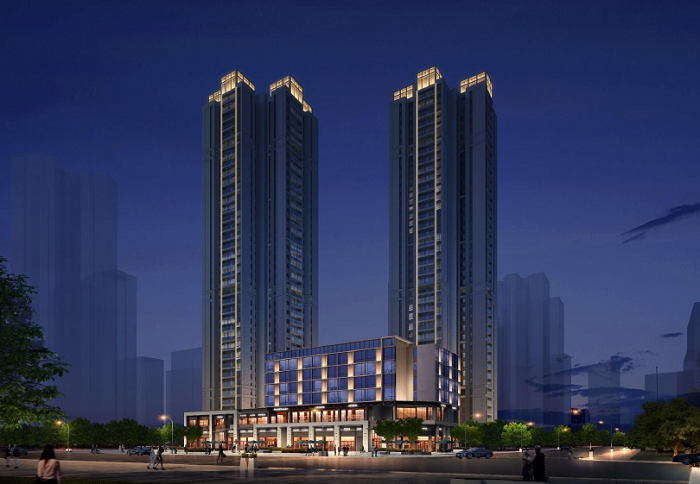 成都中海秦皇寺夜景照明設計 成都中海秦皇寺夜景照明設計