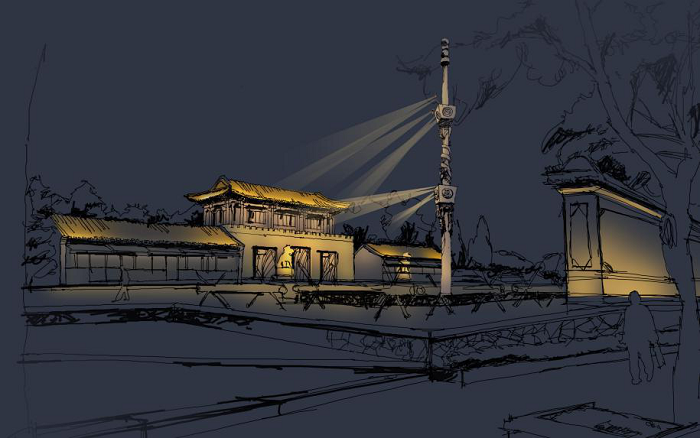古建筑亮化設(shè)計  古建筑亮化設(shè)計